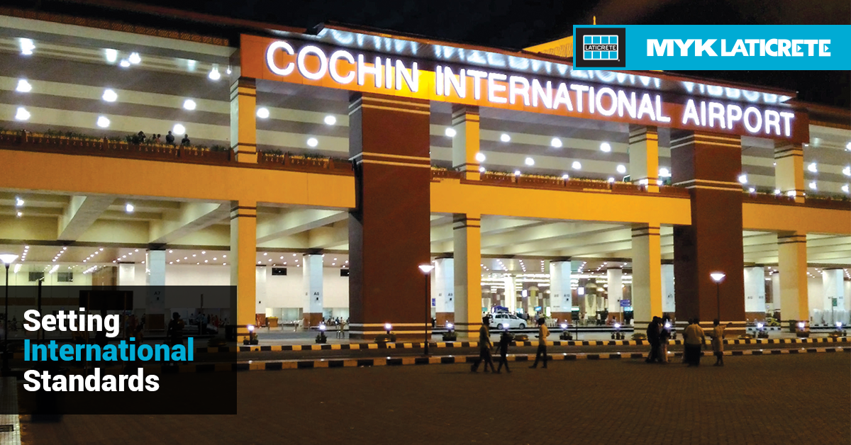 Cochin International Airport - MYK LATICRETE Tile Adhesives