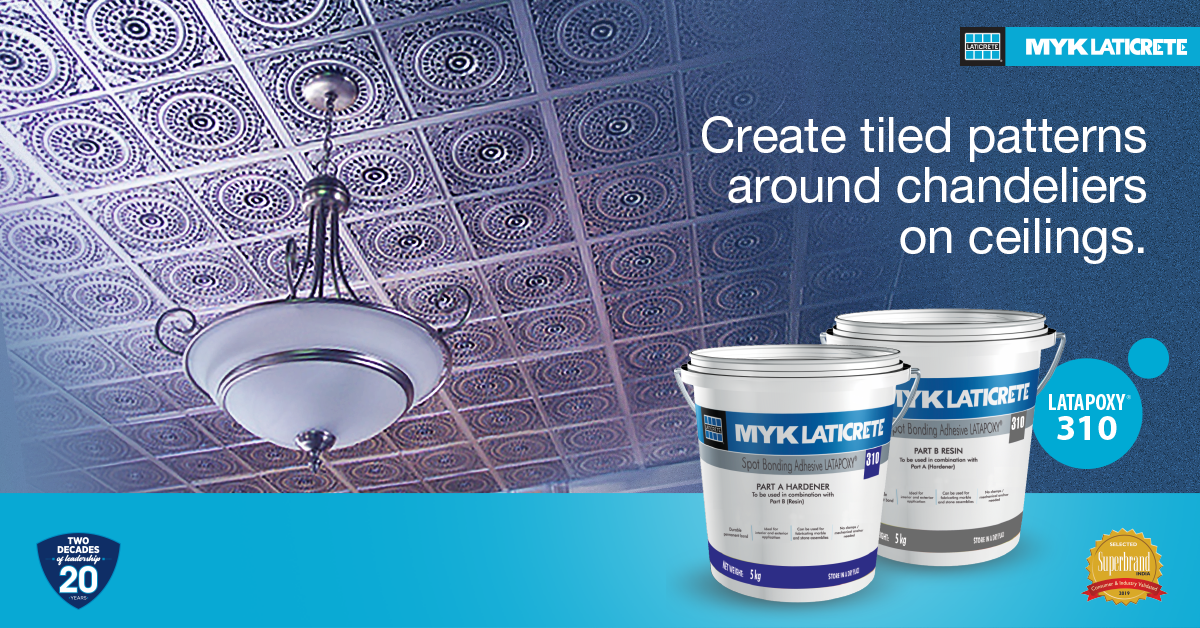 Patterns on ceilings with LATAPOXY 310