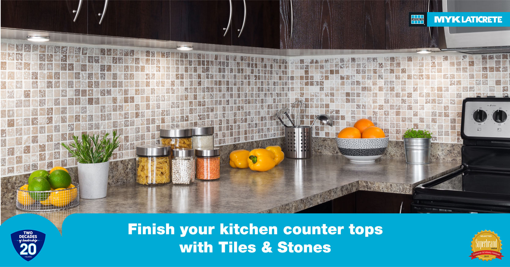 Tiling on Kitchen Countertops - MYK LATICRETE Products